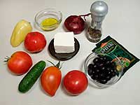 Как приготовить греческий салат. Необходимые продукты