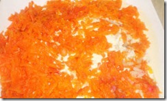 Салат селедка под шубой_слой из морковки
