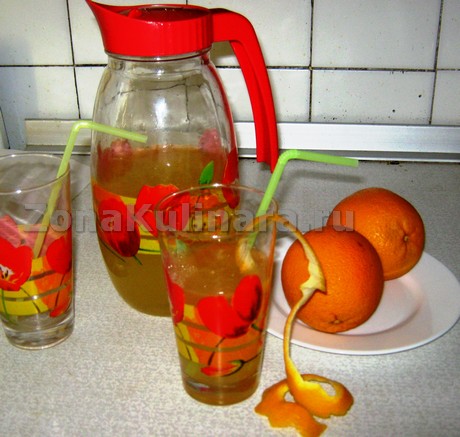 напиток из апельсинов готовый вид