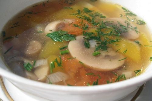 Суп грибной с картофелем в мультиварке
